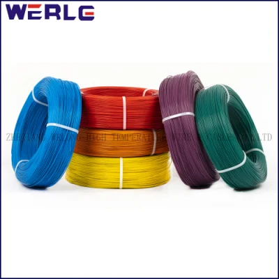 Conductor de cobre aislado de PVC blanco aprobado UL 1007 10 AWG Cable eléctrico coaxial de potencia eléctrica electrónica