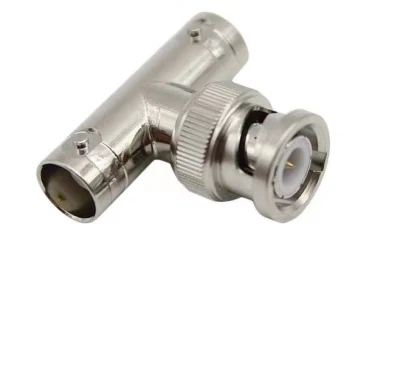  Adaptador de cable coaxial RF macho a hembra doble BNC
