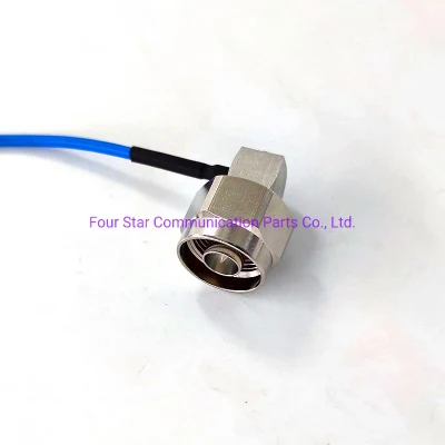 200mm antena resistente al agua conjunto de cable puente coaxial RF RG405 semiflexible Con conectores macho en ángulo recto MMCX macho en ángulo recto Terminales