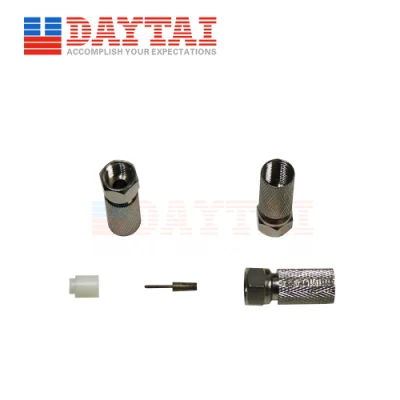 Conector de alta calidad CATV RG11 Pin conector conjunto conector RG11 Cable coaxial RG11