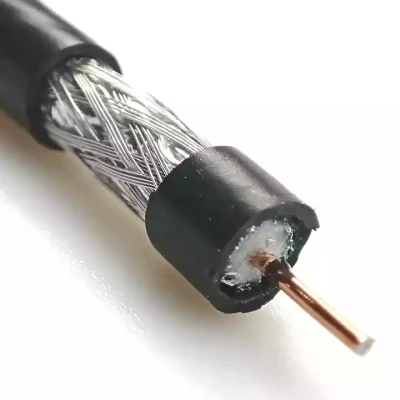 Blanco/Negro/gris/verde PE/Revestimiento de PVC o de cobre sólido Standed seel revestido de cobre (CCS) el cable coaxial de conductor