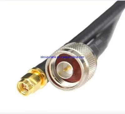 50ohmios RG8 aislamiento sólido PE RG174 RG58 Cable Coaxial para la comunicación