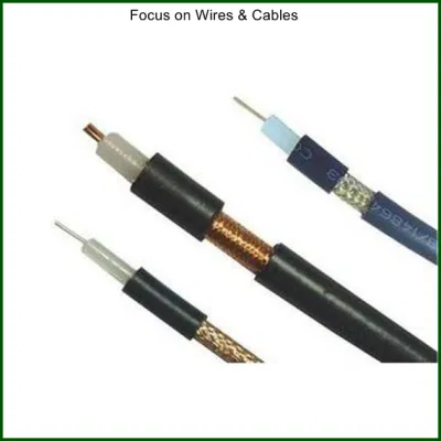 BC / CCS / CCA espuma conductora PE dieléctrica PE Cable coaxial de audio digital con revestimiento de PVC
