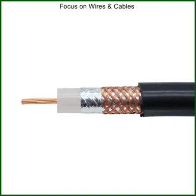 BC / CCS / CCA espuma conductora PE dieléctrica PE Cable coaxial de audio digital con revestimiento de PVC