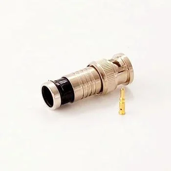 75ohm adaptador de conector coaxial RF de compresión de conector macho BNC para RG59 cable fábrica de bajo precio