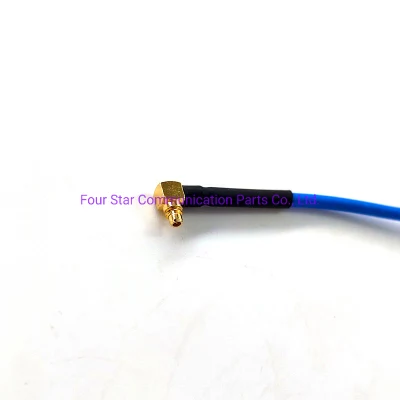 200mm antena resistente al agua conjunto de cable puente coaxial RF RG405 semiflexible Con conectores macho en ángulo recto MMCX macho en ángulo recto Terminales