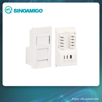 Conector hembra con obturador de tipo 50 de Cat 5e RJ45 de módulo