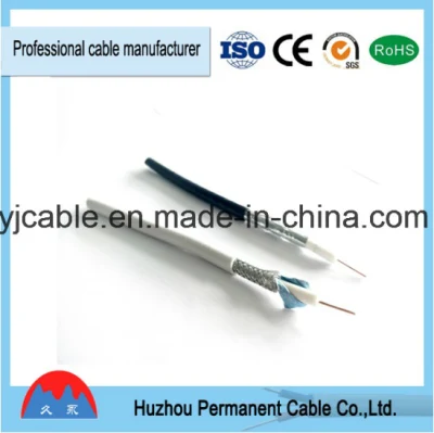 Od de alta calidad: 7mm de color blanco de 75ohm coaxial cable