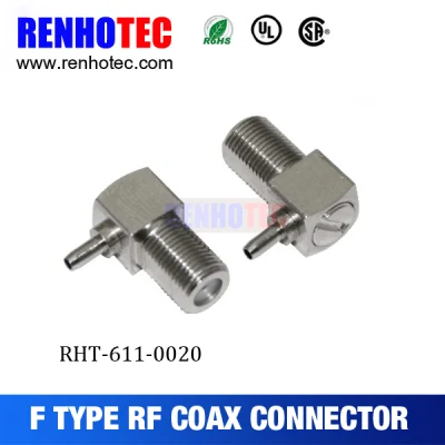 En Ángulo Recto recto de 90 a 180 grados masculino femenino conector coaxial RF Conectores tipo F