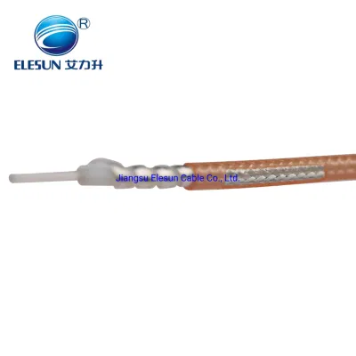 Fabricación de alta temperatura de 50 ohmios RG179 Conjunto de cable coaxial de baja pérdida para el equipo