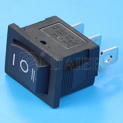 6A 250VAC SPDT interruptor basculante de 3 vías conectado en OFF on