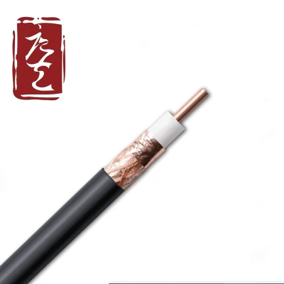 Cable coaxial de cobre CCA CCS CCTV TV Rg8 con PVC Chaqueta de PE