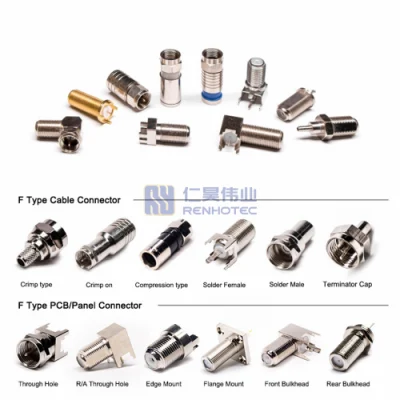  En Ángulo Recto recto de 90 a 180 grados masculino femenino conector coaxial RF Conectores tipo F