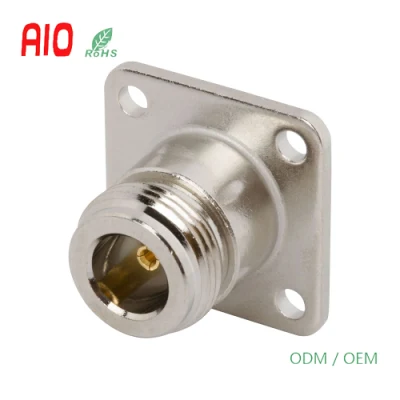 De crimpado recto de 50 ohmios Enchufe tipo N Conector coaxial RF para RG-58 RG-141 veces cable LMR-195