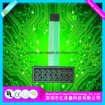 Matriz de la FPC teclado Teclado de membrana con un botón interruptor eléctrico LED