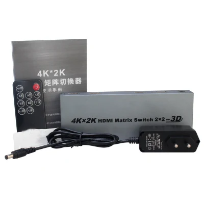 Matriz VGA 1080P 4X2 para equipos DVR Camaras de Seguridad y la matriz VGA 4X2 con IR
