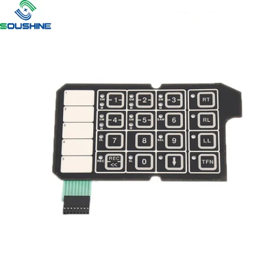 5pcs Interruptor de membrana 1*3 Teclas del teclado Teclado de matriz de interruptor de control Panel de control de circuitos integrados de 1X3 3Clave 3 llaves