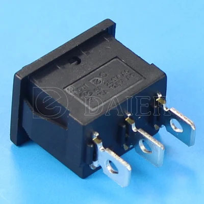 6A 250VAC SPDT interruptor basculante de 3 vías conectado en OFF on