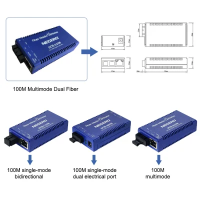 Oferta ejemplo 8 puertos conmutador de fibra óptica de Neckero NCR-5208