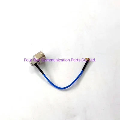 200mm antena resistente al agua conjunto de cable puente coaxial RF RG405 semiflexible Con conectores macho en ángulo recto MMCX macho en ángulo recto Terminales