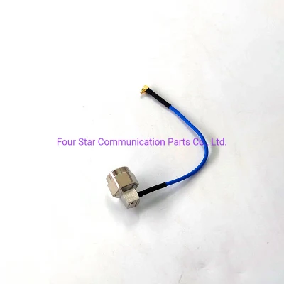 200mm antena resistente al agua conjunto de cable puente coaxial RF RG405 semiflexible Con conectores macho en ángulo recto MMCX macho en ángulo recto Terminales