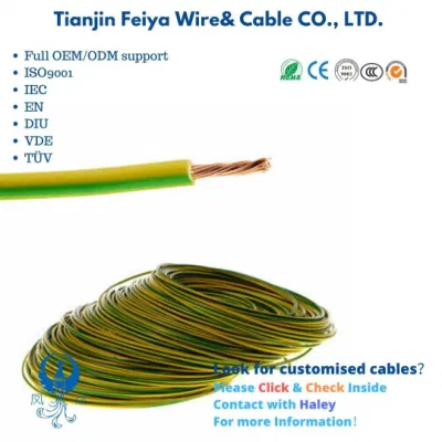 Ascensor CE el cable plano H03VV-F de alambre de cobre de la línea de supervisión Rvvb cobre eléctrico de control eléctrico de Cable Coaxial Cable resistente al agua