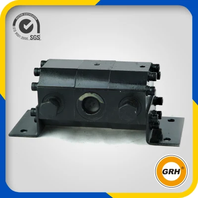Divisor de flujo rotatorio del motor del engranaje de la energía hydráulica de 2 secciones