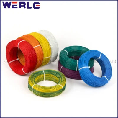 Conductor de cobre aislado de PVC blanco aprobado UL 1007 10 AWG Cable eléctrico coaxial de potencia eléctrica electrónica