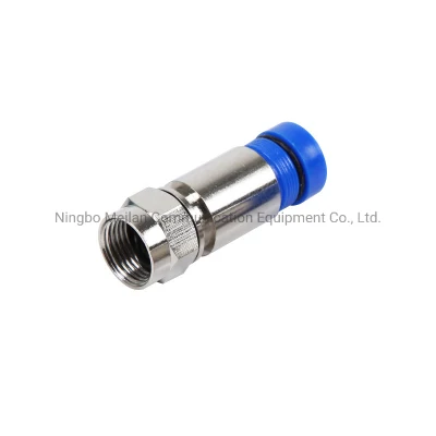 RG6 conector de compresión de audio y vídeo F conector macho coaxial F Acopladores
