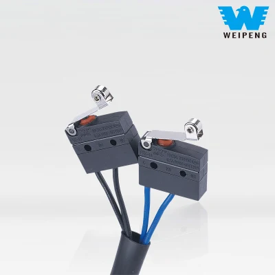 Cherry 3pin Spdt 10A 250V DC2 resistente al agua Micro momentáneas microinterruptor interruptores de límite con la palanca de rodillo