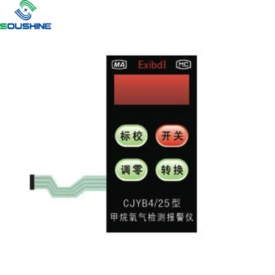 5pcs Interruptor de membrana 1*3 Teclas del teclado Teclado de matriz de interruptor de control Panel de control de circuitos integrados de 1X3 3Clave 3 llaves