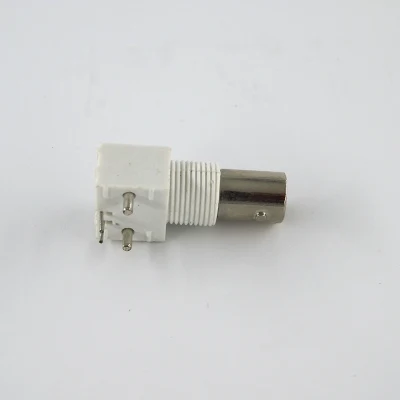 PCB de ángulo recto de mamparo hembra BNC estanco eléctrico de 90 grados Monte el conector coaxial RF