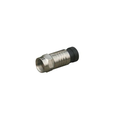 Conectores RF tipo F RG59/RG6 conectores de compresión de cable coaxial