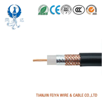 Cable coaxial para señales de radiofrecuencia Red Informática Sheild Cable de comunicación RG6 RG11 Cable eléctrico