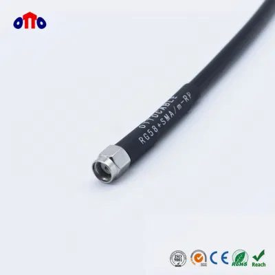 Cable de puente coaxial RG58 de 50 ohmios con N / SMA/ TNC/ Enchufe para antena