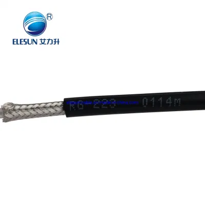 50ohmios cable coaxial RF RG174 RG58 RG59 cable RG6 RG11 RG12 RG213 RG214 RG223 RG141 Cable de antena