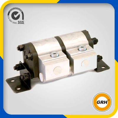  Divisor de flujo rotatorio del motor del engranaje de la energía hydráulica de 2 secciones