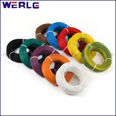 Conductor de cobre aislado de PVC blanco aprobado UL 1007 10 AWG Cable eléctrico coaxial de potencia eléctrica electrónica