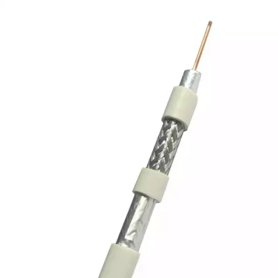 Rg6u 1,02mm2 RG6 Tipo 60% trenzado Plenum coaxial de vídeo nominal Cable