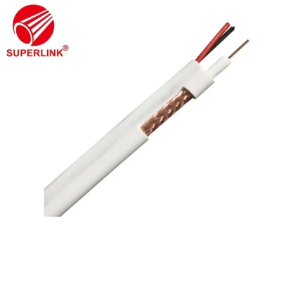 Cobre Four-Shielded Oxygen-Free Double-Net ronda de la frecuencia de Radio Cable Coaxial Sywv75-5 Circuito cerrado de televisión por cable HD 100 m.