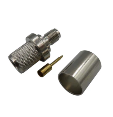 Conector de crimpado hembra SMA RP coaxial RF para cable Rg8