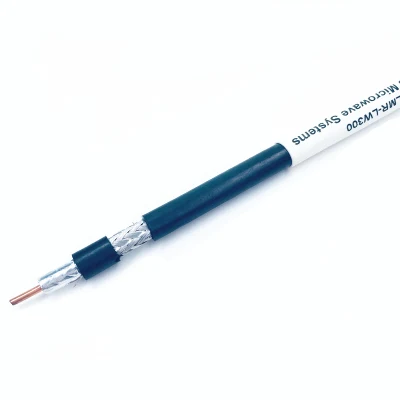 Cable coaxial LMR-400 CCA de baja pérdida LMR400 con conexión de conductor doble Lámina al + apantallamiento de cobre estañado
