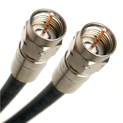 Cable coaxial CATV Triple-Shield RG6 Rg59 con funda Messenger LSZH 100m por carrete