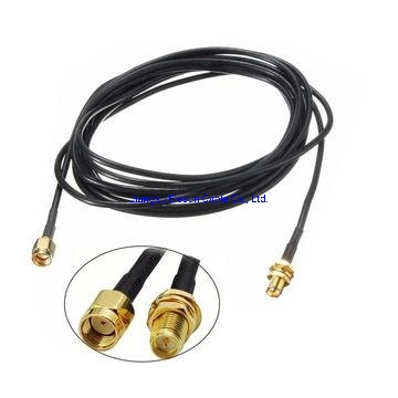 RF Cable coaxial RG58 Cable con enchufe tipo N Conjunto de cables de conector macho para la comunicación de radio