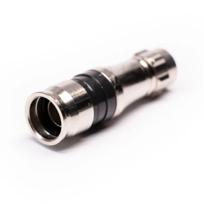 F conector RF coaxial cable coaxial compresión Rg59 RG6 RG11