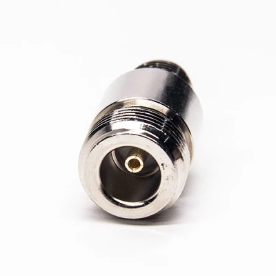 Adaptador coaxial hembra TNC a hembra N de 180 grados 50ohm Conector coaxial RF