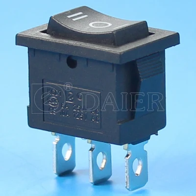6A 250VAC SPDT interruptor basculante de 3 vías conectado en OFF on