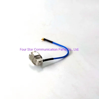 200mm antena resistente al agua conjunto de cable puente coaxial RF RG405 semiflexible Con conectores macho en ángulo recto MMCX macho en ángulo recto Terminales