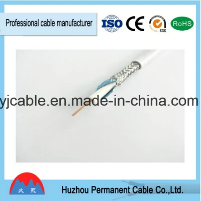 Od de alta calidad: 7mm de color blanco de 75ohm coaxial cable
