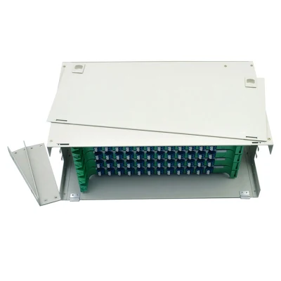 El puerto 72 ODF Bastidor de distribución óptica ODF de Terminación de fibra óptica Patch Panel Caja